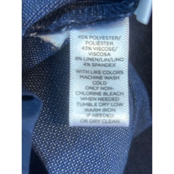 Ann Taylor Loft Pants‎ Women's Julie Trousers Steel Blue Size 8P Work Casual - Picture 8 of 9